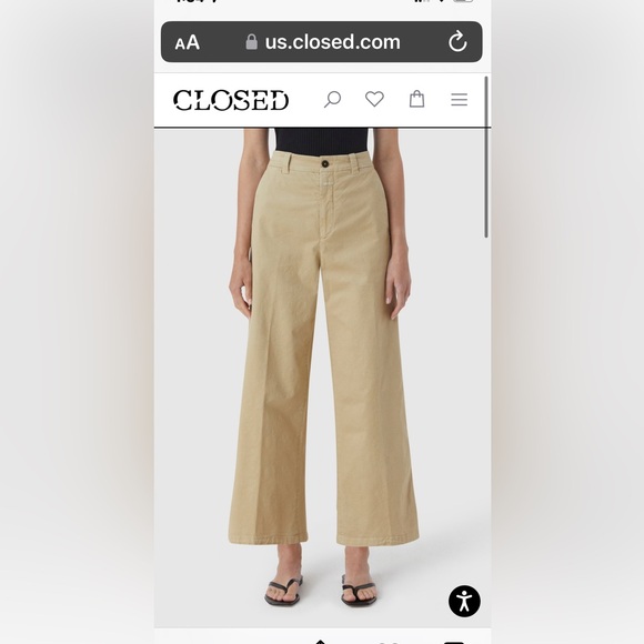 CLOSED WIDE PANTS | WOMENS SIZE 31-27 NEW NEVER WORN - Picture 4 of 11